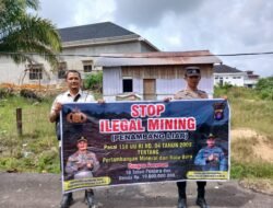 Cegah Kerusakan Alam, Polsek Kurun Ingatkan Sanksi Berat Pelaku Tambang Tanpa Izin