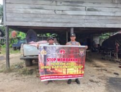 Wujudkan Gumas Bebas Asap, Polsek Manuhing Ingatkan Sanksi Pidana bagi Pembakar Lahan