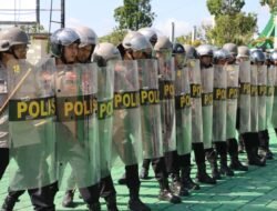 Tingkatkan Kesiapsiagaan, Dalmas Polres Sukamara Gelar Latihan Parsial