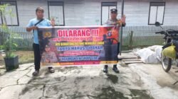 Stop Karhutla, Polsek Kapuas Barat Berikan Sosialisasi dan menyampaikan bahaya kebakaran hutan dan lahan Kepada Warga Masyarakat