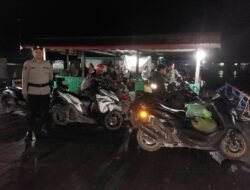 Antisipasi Kejahatan, Polsek Kapuas Barat Laksanakan Patroli Malam Hari