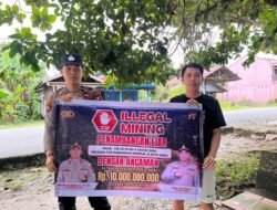 Jaga Udara Tetap Sehat, Personel Polsek Rungan Edukasi Warga tentang Dampak Buruk Karhutla