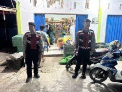 Patroli Harkamtibmas Polres Sukamara Cegah Aksi Premanisme di Toko Topan