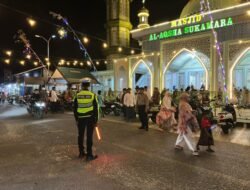 Pengamanan Sholat Tarawih, Polisi Hadir di Masjid Masjid Sukamara