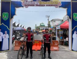 Patroli Sepeda Samapta Polres Sukamara Amankan Area Festival Ramadhan 1447 H