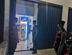 Patroli Harkamtibmas Malam Hari, Polisi Jaga Keamanan Perbankan