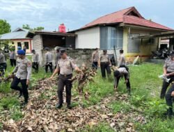 Wujudkan Lingkungan Bersih dan Sehat, Polres Sukamara Laksanakan Gerakan Asri Aman