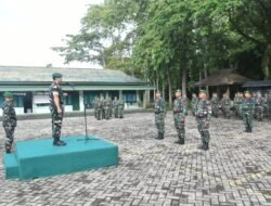 Dandim 1002/HST Pimpin Upacara Pengibaran Bendera Merah Putih