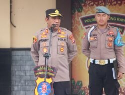Pimpin Apel Pagi, Kapolres Mura: Laksanakan Tugas Dengan Penuh Rasa Tanggung Jawab
