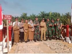 Pulihkan Akses 3 Desa Langkat, PTPN Group Sinergi Lintas Instansi Bangun Jembatan Bailey