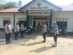Apel Pagi Polsek Kapuas Timur Arahkan Personil Maksimalkan Pelayanan Kepada Masyarakat