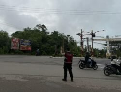 Semangat Pagi Hari, Sat Samapta Polres Murung Raya Laksanakan Gatur Rutin Di Jalan Raya