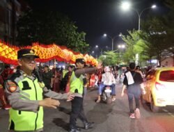 Satgas OPS Liong Kapuas 2026  Sukses Amankan Festival Parade Naga Bersinar Dalam Rangka Perayaan  Cap Go Meh  Tahun 2026 di Kota Pontianak