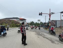 Ciptakan Kamseltibcarlantas Kondusif Di Pagi Hari, Satlantas dan Samapta Polres Murung Raya Gatur