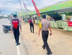 Pastikan Kondusif, Pamapta Polres Murung Raya Pam di Pasar Ramadhan 1447 H