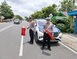 Antisipasi Lakalantas, Satlantas Polres Kapuas Pantau Arus Lalu Lintas Lingkar Luar Kota