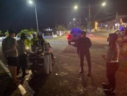 Patroli Malam, Polres Murung Raya Cegah Aksi Balapan Liar Di Komplek Perkantoran