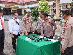 Hindari Penyalahgunaan, Kapolres Murung Raya Cek Langsung Senjata Api Inventaris Dinas