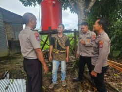 Polres Barito Utara Aktif Jaga Kamtibmas Ramadhan, Sat Binmas Sambangi Warga Muara Teweh