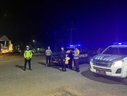 Patroli Malam Hari, Satlantas Polres Murung Raya Cegah Aksi Balapan Liar