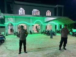Ciptakan Sholat Tarawih Tetap Khusuk, Polres Murung Raya Beri Pengamanan Di Beberapa Masjid