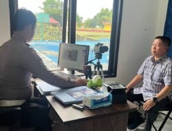 Polantas Menyapa, Satpas SIM Polres Murung Raya Berikan Pelayanan Maksimal Di Perekaman Data Pemohon