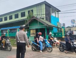 Ciptakan Kamseltibcarlantas, Satlantas Polres Murung Laksanakan Gatur Pagi Di Area Sekolah