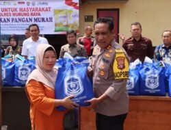 Jelang Idul Fitri 1447 H, Polres Murung Raya Gelar Pasar Murah dan Bagi Sembako Gratis