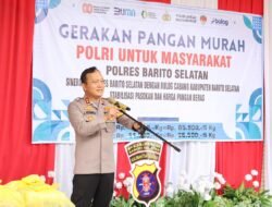 Komitmen Dukung Pencegahan Inflasi, Polres Barsel Gelar Bazar Gerakkan Pangan Murah