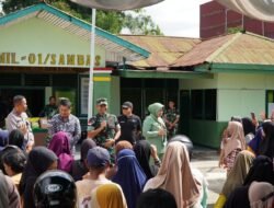 Jelang Idul Fitri, Dandim 1208/Sambas Hadiri Vicon Bazar Murah Serentak Bersama Panglima TNI