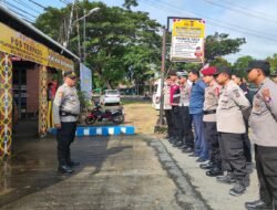Personel Pos Terpadu Polres Murung Raya Siaga Amankan Operasi Ketupat Telabang 2026