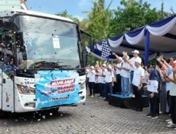 Wujudkan Suka Cita Lebaran, Ribuan Peserta Mudik Gratis PTPN IV PalmCo Resmi Diberangkatkan Serentak