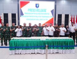 *Perang Melawan Narkotika, Kodaeral XII Dukung Penggagalan 55 Kg Sabu di Kalbar
