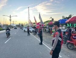Polres Murung Raya Amankan Jalur Lalu Lintas Pasar Ramadhan