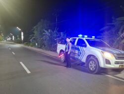 Antisipasi Balapan Liar, Satlantas Polres Kapuas Patroli malam