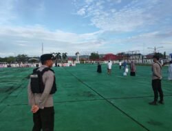 Polres Murung Raya Amankan Sholat Idul Fitri 1447 H Muhammadiyah Di Lapangan Kantor Bupati