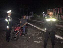 Patroli Blue Light, Polres Murung Raya Cegah Aksi Kriminal Di Sekitaran Komplek Pemda