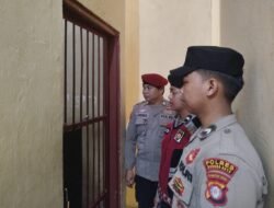 Pastikan Kondusif, Petugas Piket Rutin Kontrol Kondisi Tahanan Di Rutan Polres Murung Raya