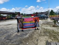 Personil Polsek kapuas tengah giat Rutin lakukan imbauan larangan  karhutla kepada masyarakat.