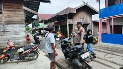 Giat Berikan Imbauan kepada warga masyarakat rutin oleh piket Polsek Kapuas Tengah.