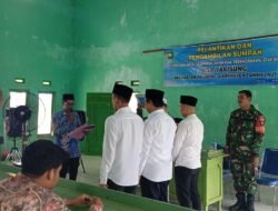 Tingkatkan Sinergi Dengan Pemerintahan Desa, Koptu Irwan Hadir Dalam Pelantikan Perangkat Desa Binaannya