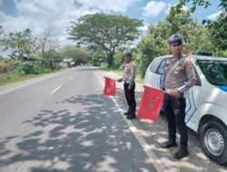 Antisipasi Lakalantas, Satlantas Polres Kapuas Pantau Arus Lalu Lintas Lingkar Luar Kota