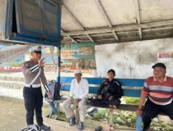 Program Polantas Menyapa, Satlantas Polres Murung Raya Ajak Amang Ojek Disiplin Aturan Lalu Lintas