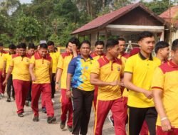 Tingkatkan Jasmani, Personel Polres Murung Raya Olahraga Pagi Bersama
