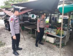 Berikan Imbauan kantibmas kepada warga di lakukan piket Polsek Kapuas Tengah.