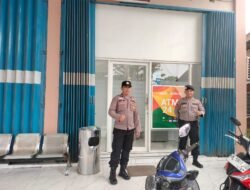 Patroli objek vital ke bank BPD Rutin dilakukan Personil Polsek Kapuas tengah.
