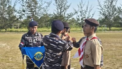 Cetak Generasi Muda Yang Tangguh, Lanal Ketapang Jajaran Kodaeral XII Sukses Gelar Persami KKRI