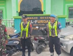 POLSEK KAPUAS TENGAH BERSAMA KORAMIL 1011-10/KAPUAS TENGAH LAKSANAKAN PENGAMANAN SHALAT IDUL FITRI 1447 H/2026 M