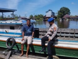 Patroli Rutin Personel Sat Polairud Pastikan Aktivitas Perairan Aman