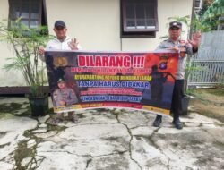 Polsek Kapuas Barat Memberikan Sosialisasi Antisipasi Karhutla Kepada Masyarakat